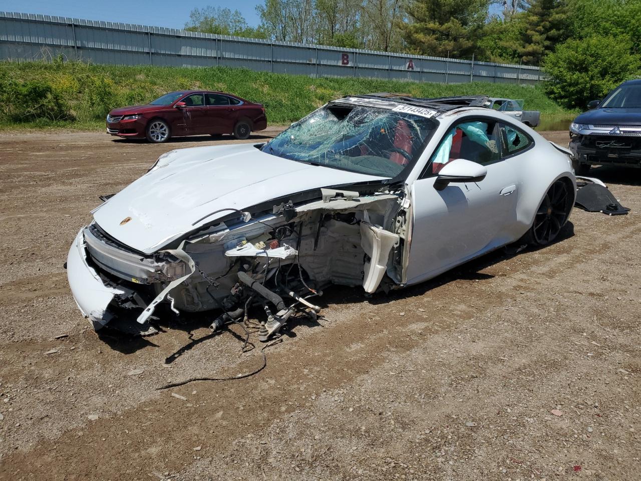 2020 Porsche 911 Carrera S, VIN WP0AB2A91LS225947 — Rollover