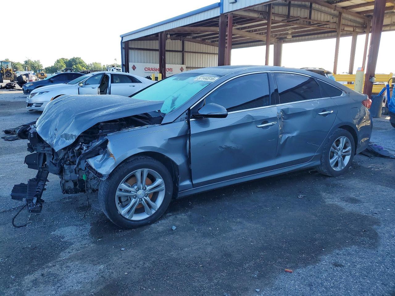 2018 Hyundai Sonata SEL, VIN 5NPE34AF8JH692763 — Front end