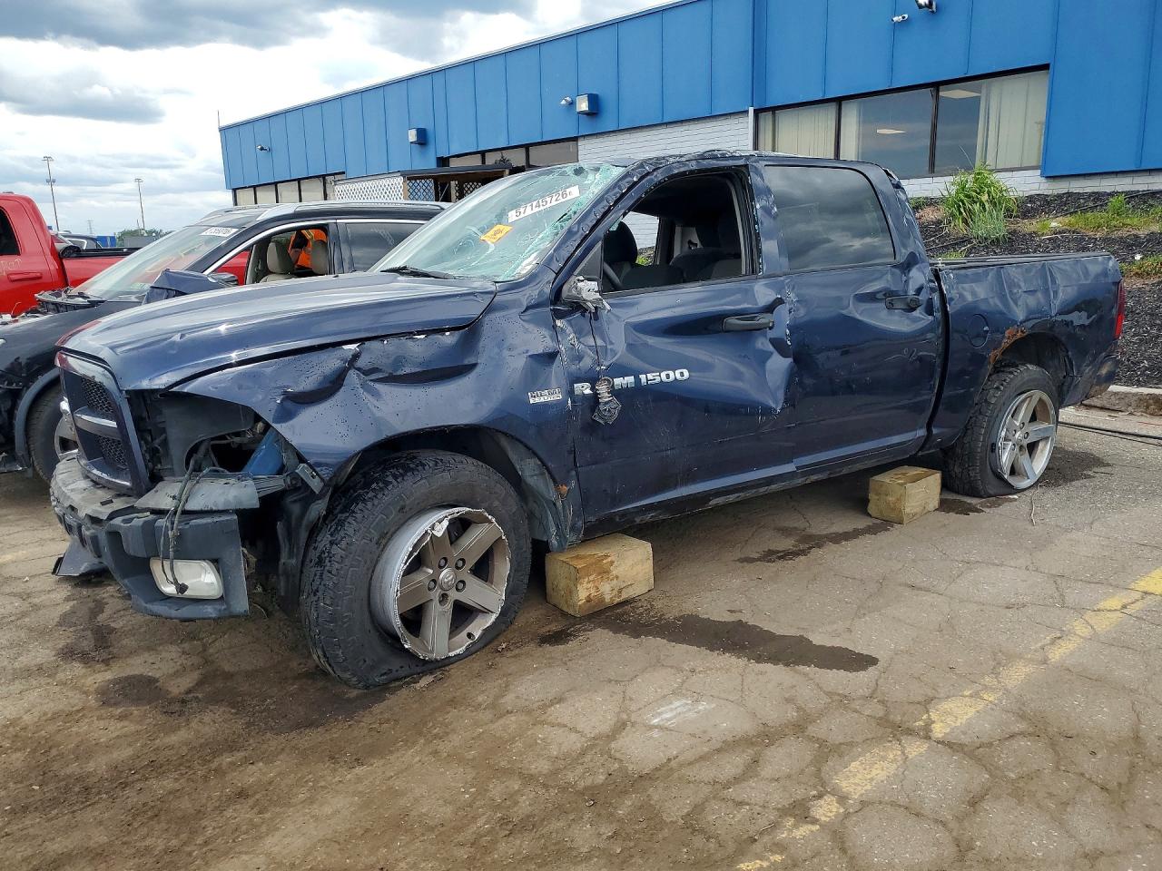 2012 Ram 1500 Express, VIN 1C6RD7KT4CS242835 — Rollover