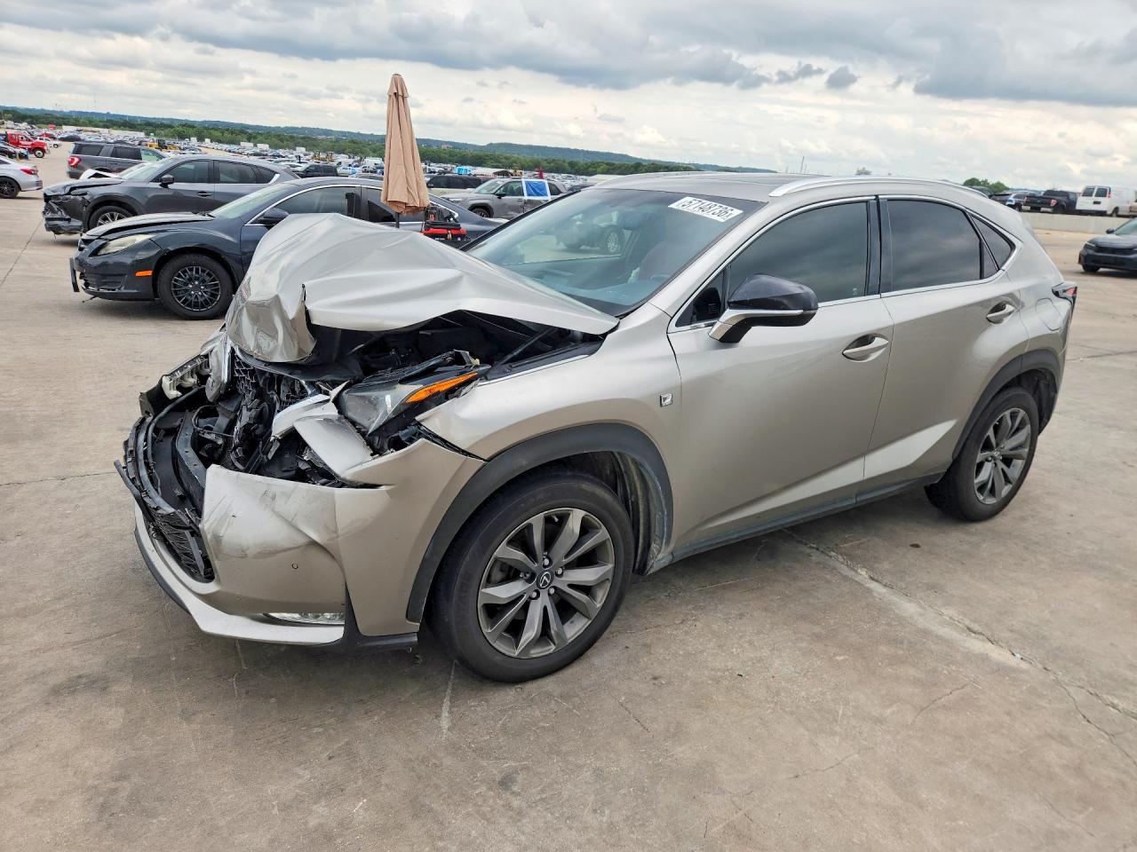 2016 Lexus NX F Sport, VIN JTJYARBZ1G2042916 — Front end