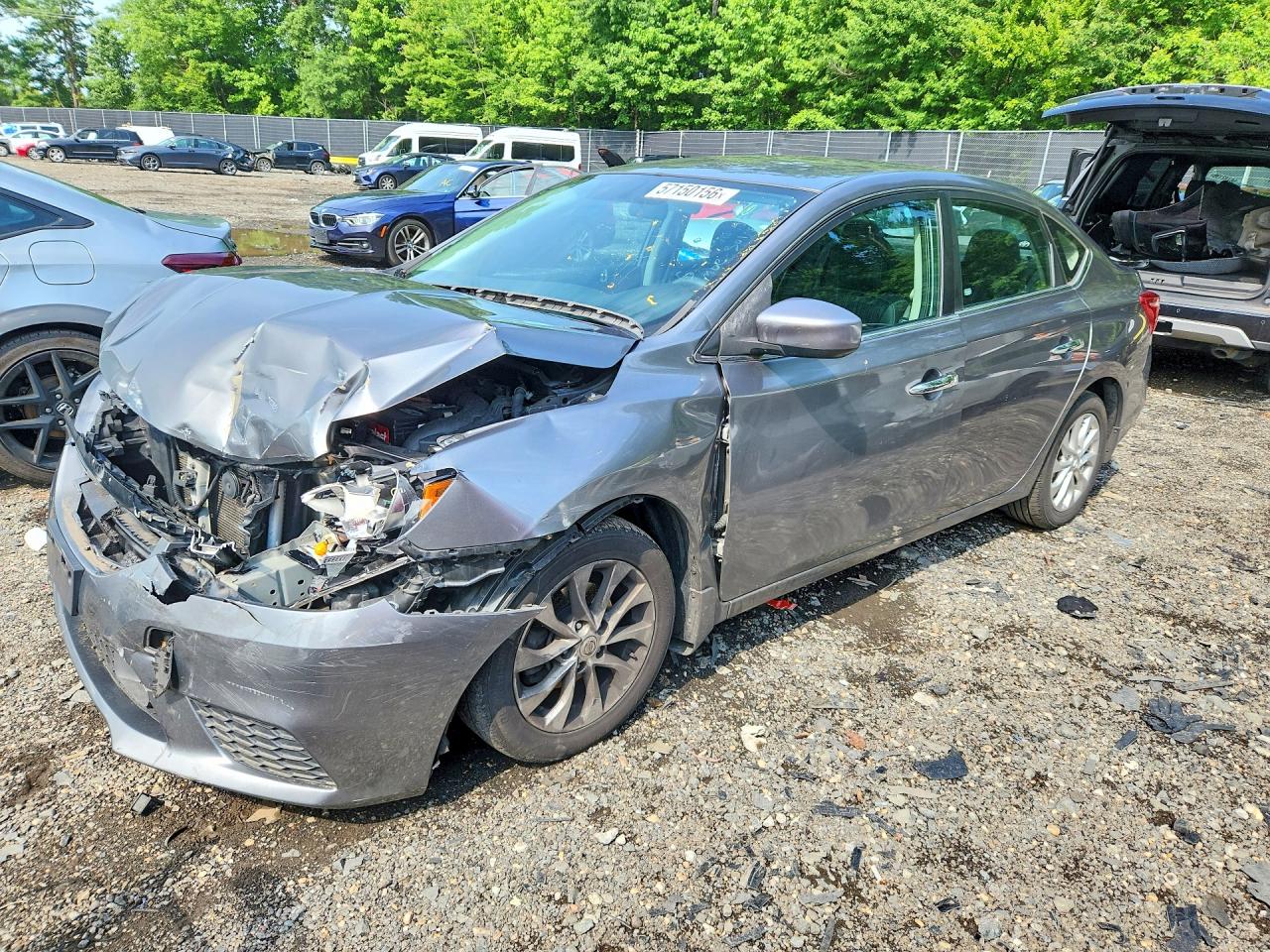 2018 Nissan Sentra S, VIN 3N1AB7AP0JY212913 — Перед