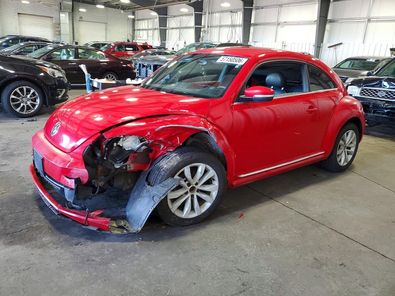 2013 Volkswagen Beetle 2.0L TDI, VIN 3VWJL7AT1DM624418 — Front end