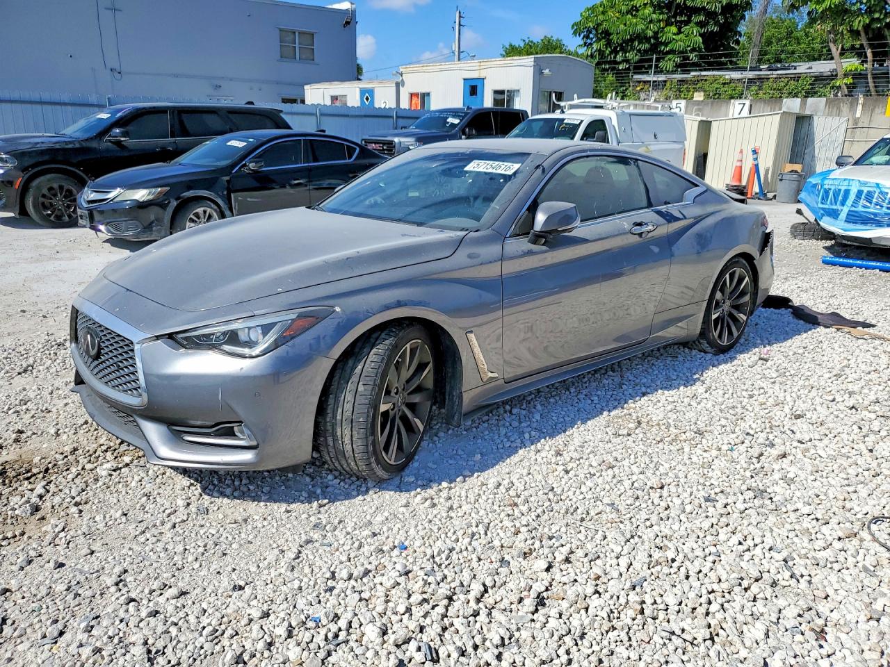 2022 Infiniti Q60 Luxe, VIN JN1EV7KK1NM600608 — Rear end
