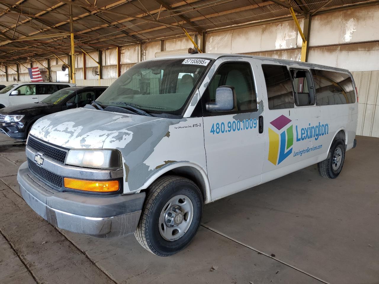 2012 Chevrolet Express Passenger 1LT, VIN 1GAZG1FG7C1123301 — Side