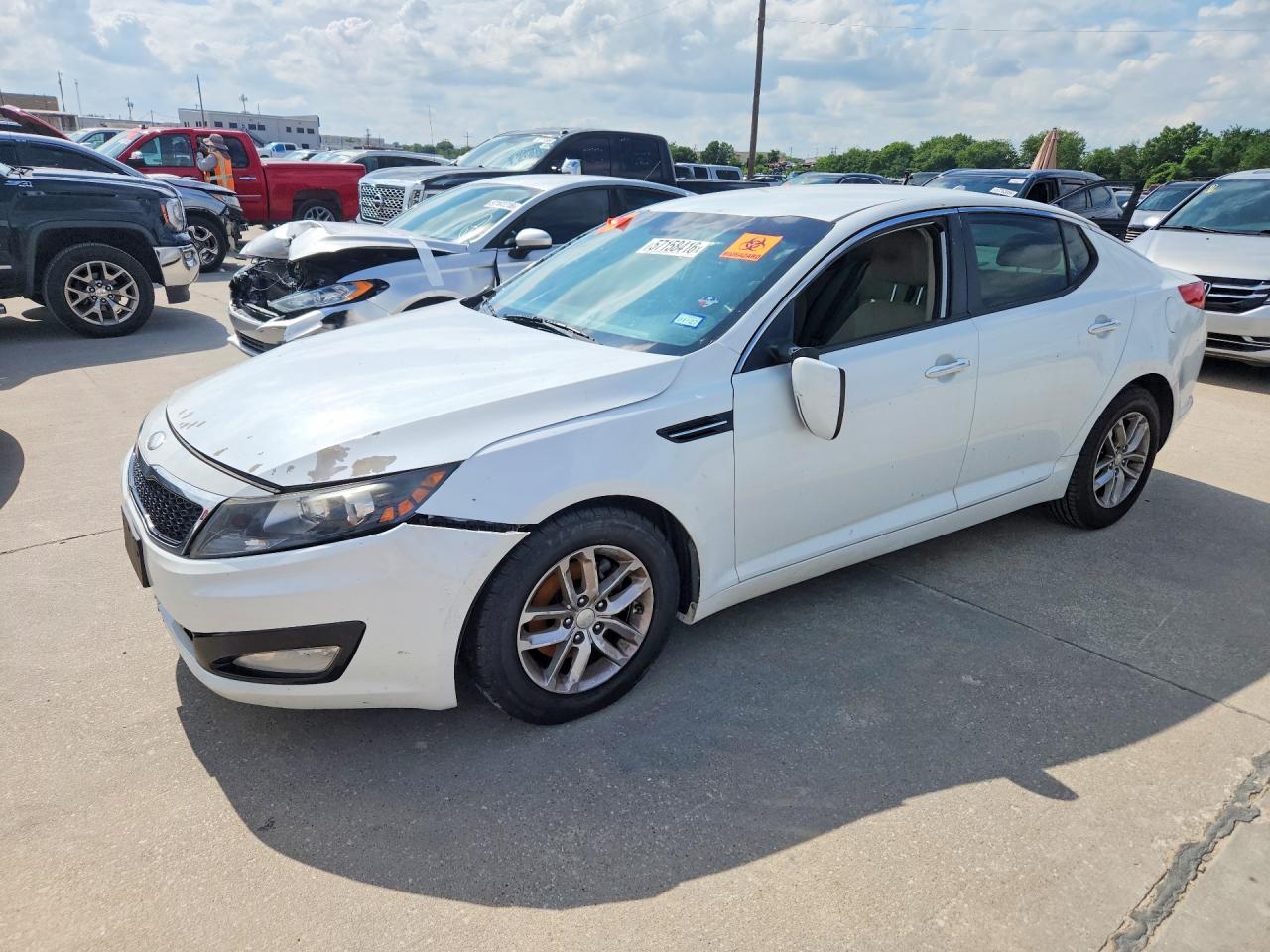 2013 Kia Optima LX, VIN 5XXGM4A75DG221510 — Biohazard / chemical