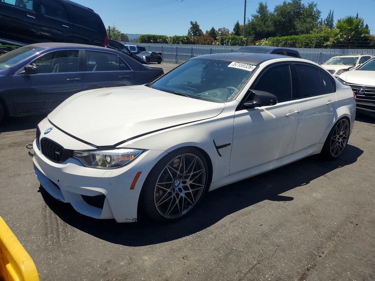 2017 BMW M3, VIN WBS8M9C34H5G85986 — Перед