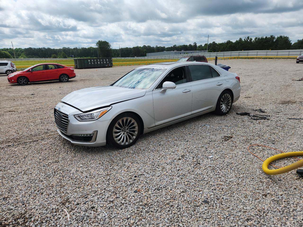 2019 Genesis G90 Premium, VIN KMTF34JA0KU058753 — Side