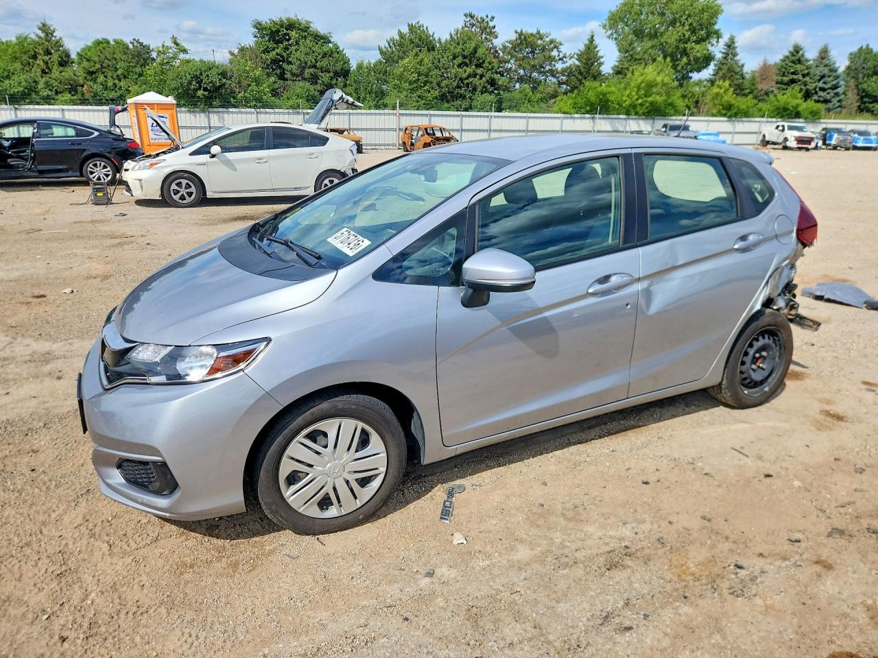 2018 Honda Fit LX, VIN 3HGGK5H4XJM702260 — Rear end