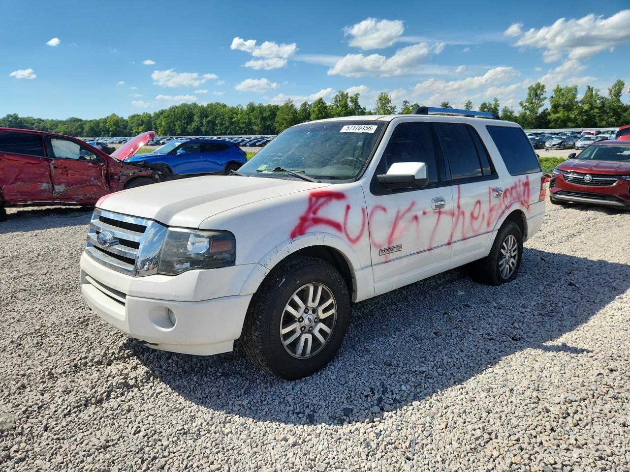 2012 Ford Expedition Limited, VIN 1FMJU2A56CEF53141 — Vandalism