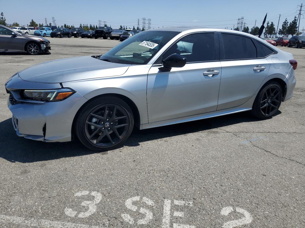 2025 Honda Civic Sport, VIN 2HGFE4F88SH327875 — Auction photo 1 of 15