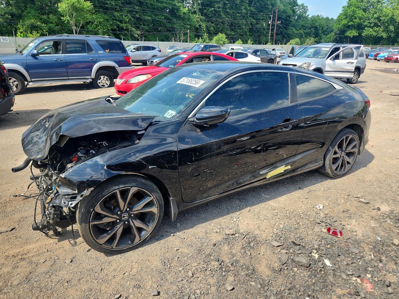 2019 Honda Civic Sport, VIN 2HGFC4B81KH309472 — Partial repair