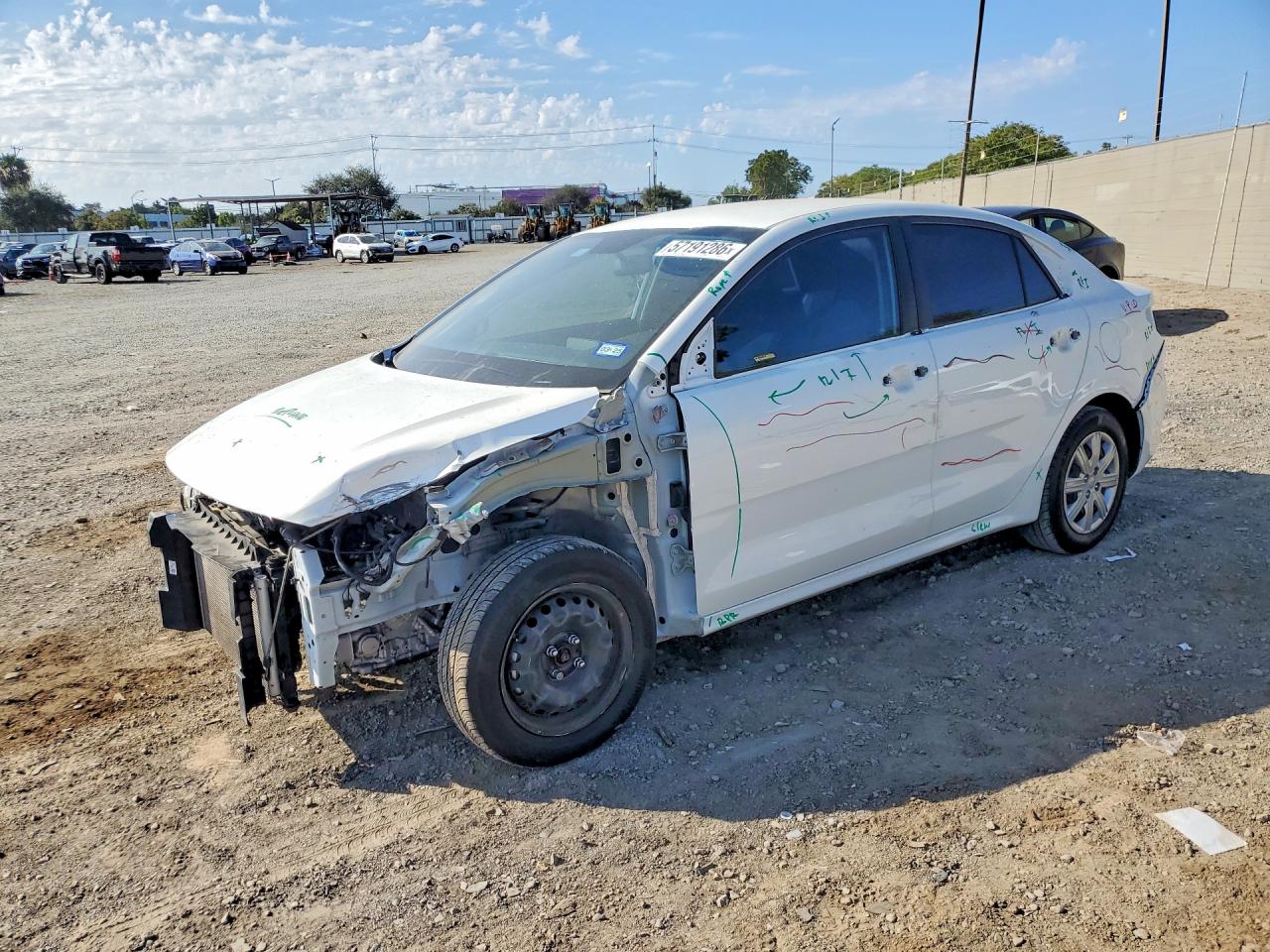 2023 Kia Rio S, VIN 3KPA24AD4PE570687 — Front end