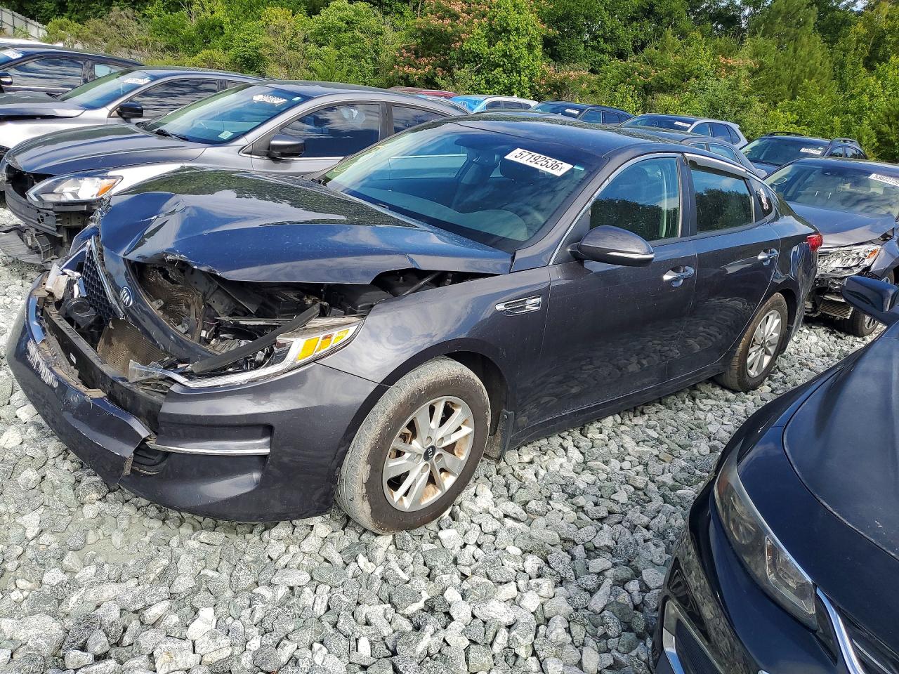 2017 Kia Optima LX, VIN KNAGT4L39H5150140 — Front end
