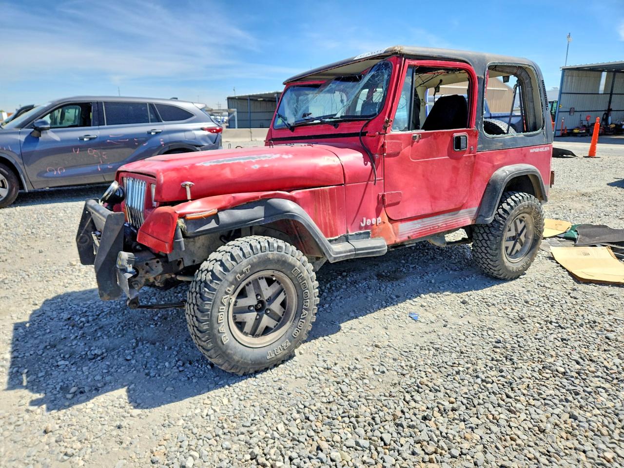 1992 Jeep Wrangler, VIN 2J4FY19P8NJ549881 — Rollover