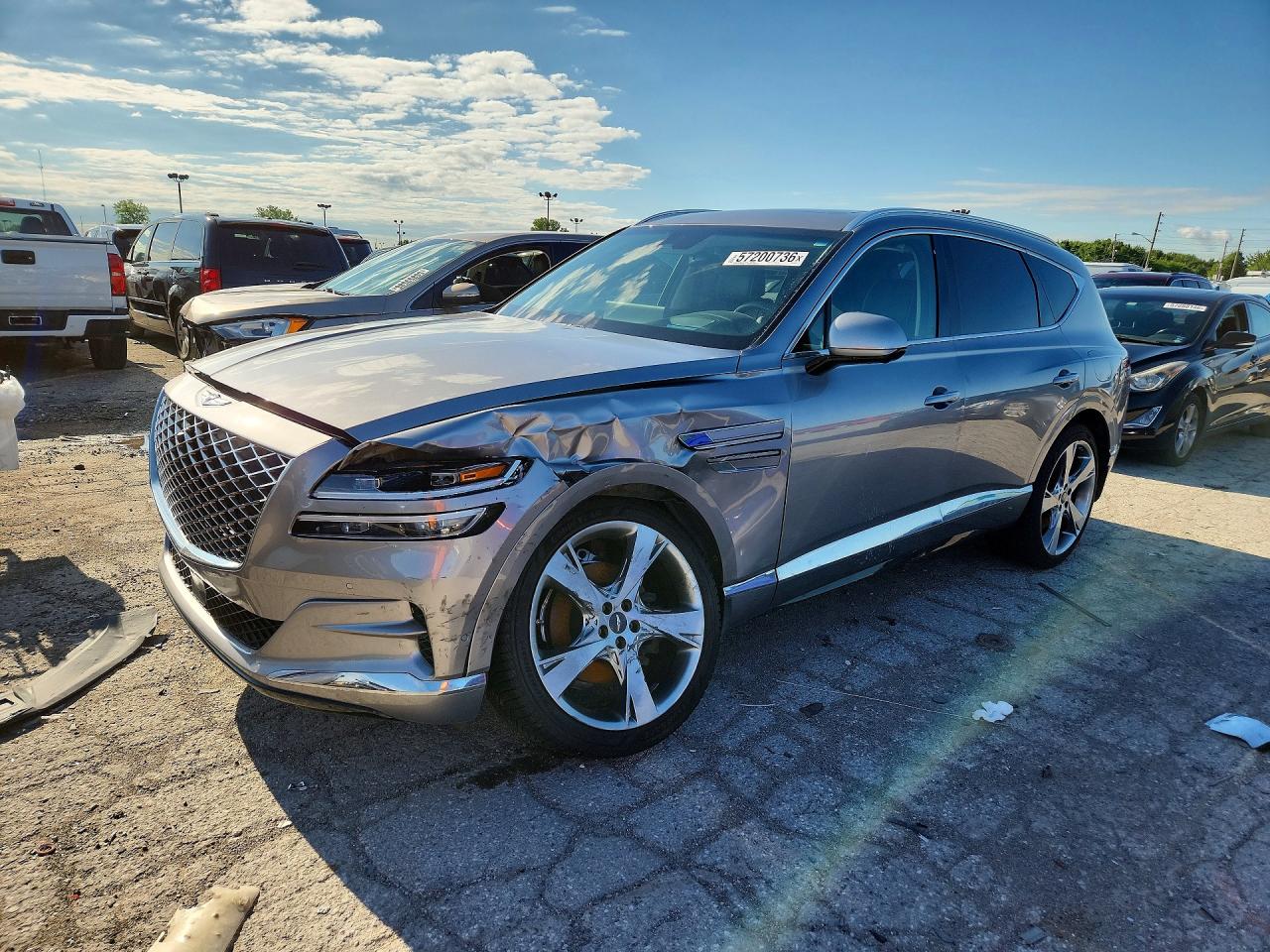 2021 Genesis GV80, VIN KMUHBDSB0MU047818 — Front end