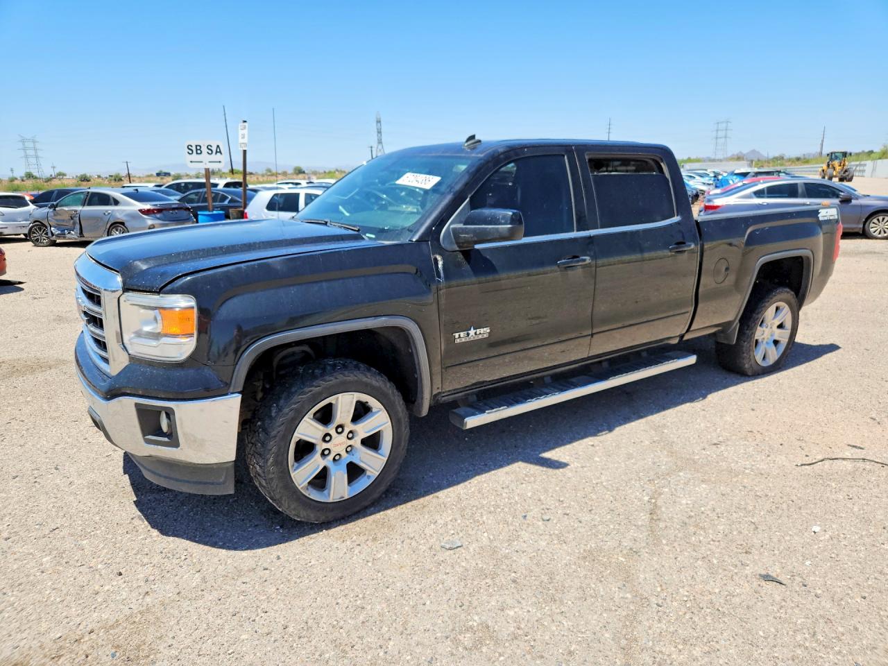 2014 GMC Sierra 1500 SLE, VIN 3GTP1UEC2EG291478 — Rear end
