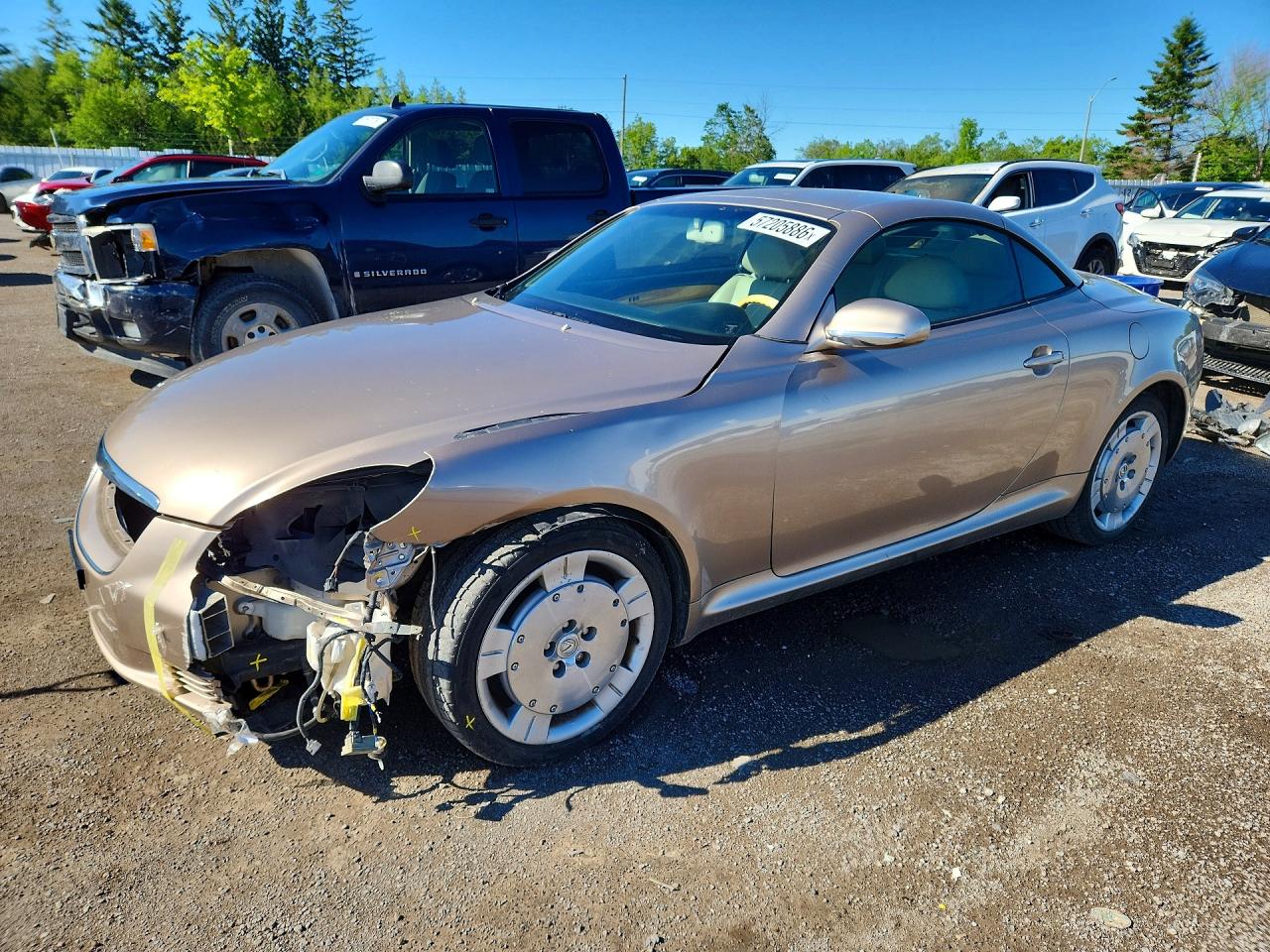2003 Lexus SC 430, VIN JTHFN48Y830036096 — Front end