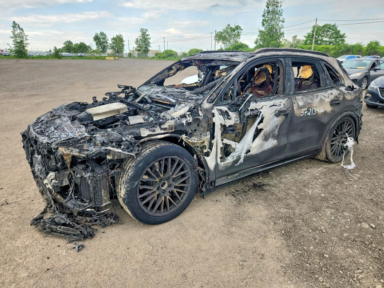 2019 Porsche Cayenne, VIN WP1AA2AY9KDA02924 — Burn