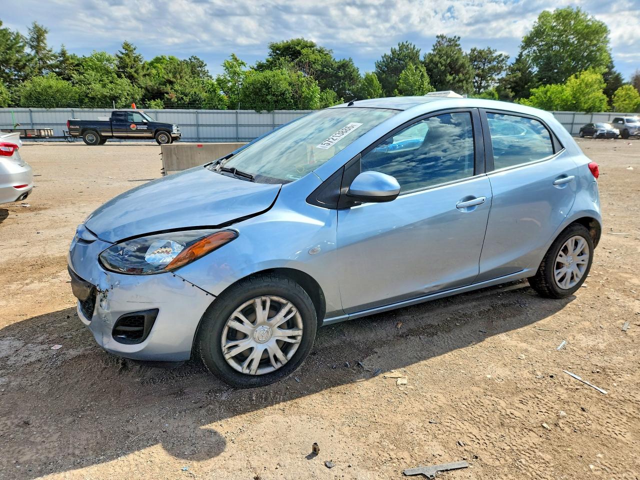 2013 Mazda 2 Sport, VIN JM1DE1KY2D0156591 — Rear end