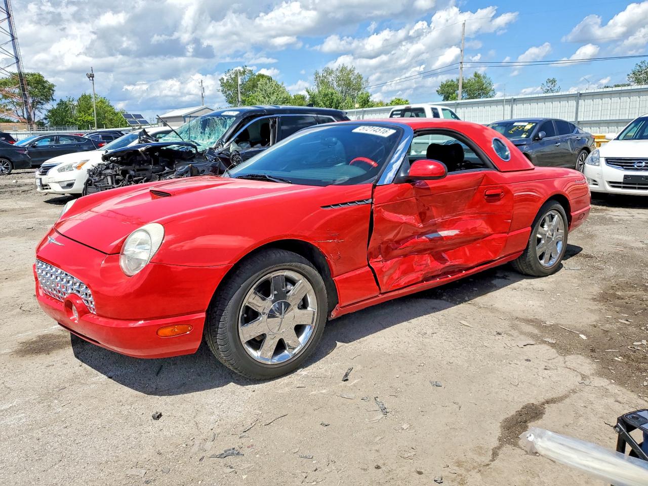 2002 Ford Thunderbird Hardtop Premium, VIN 1FAHP60A72Y130331 — Side