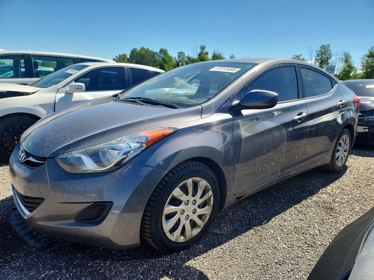 2011 Hyundai Elantra Limited, VIN 5NPDH4AE3BH055141 — Rear end
