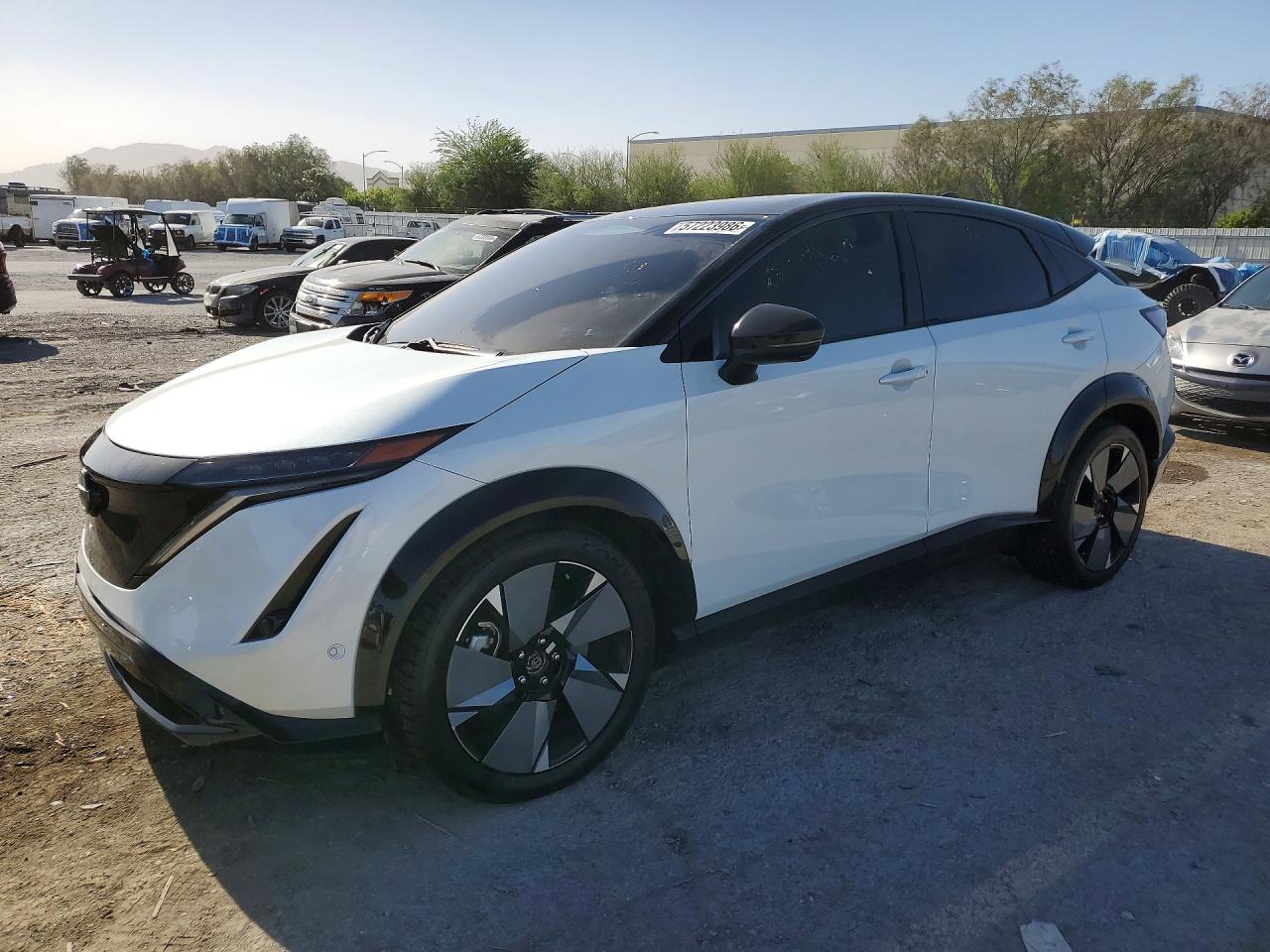2023 Nissan ARIYA Platinum+, VIN JN1DF0CDXPM704937 — Front end