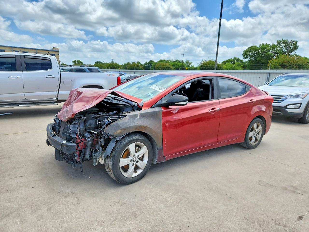 2010 Hyundai Elantra GLS, VIN KMHDH4AEXBU156047 — Front end