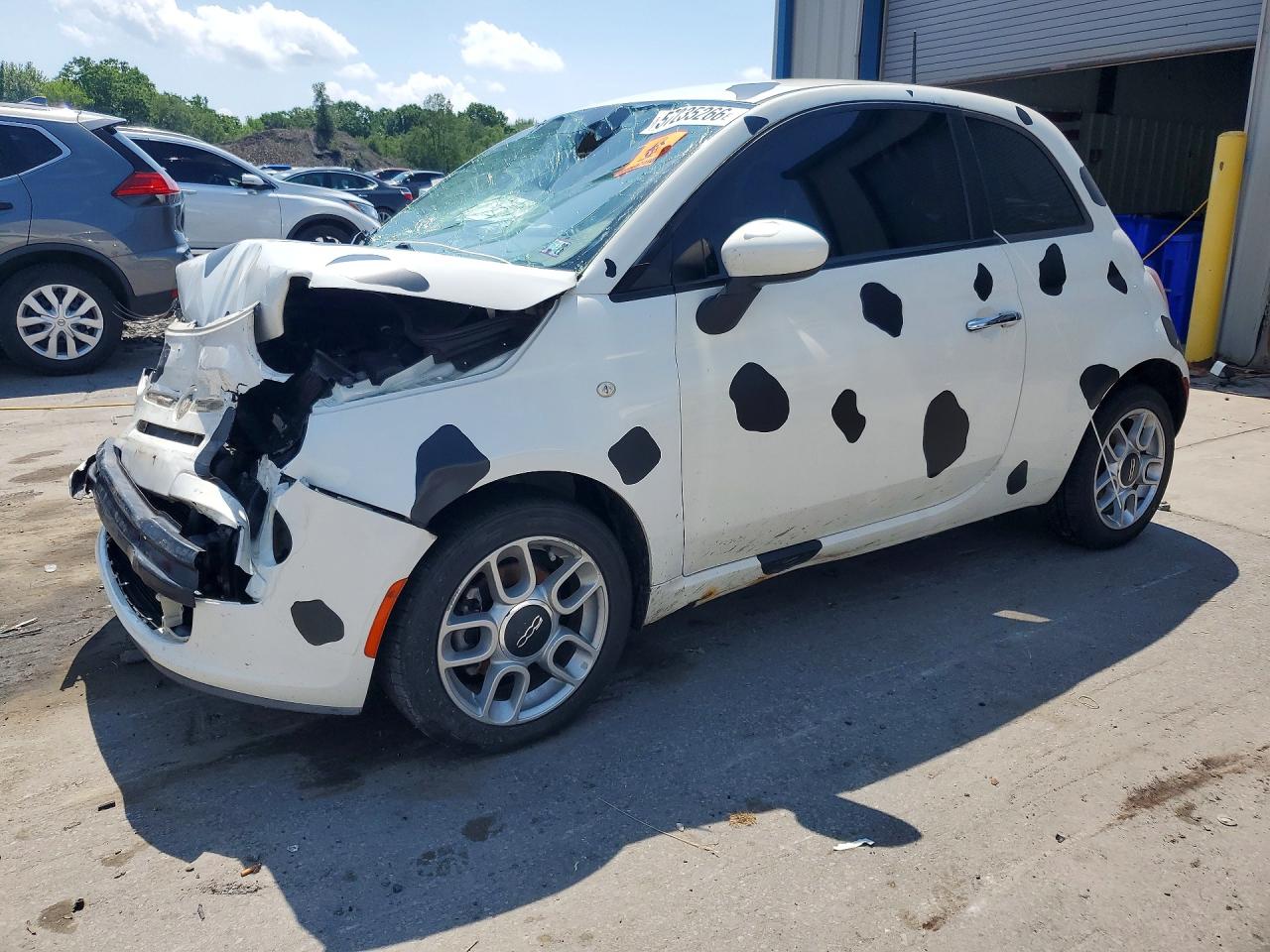 2015 FIAT 500 Pop, VIN 3C3CFFAR9FT623824 — Front end