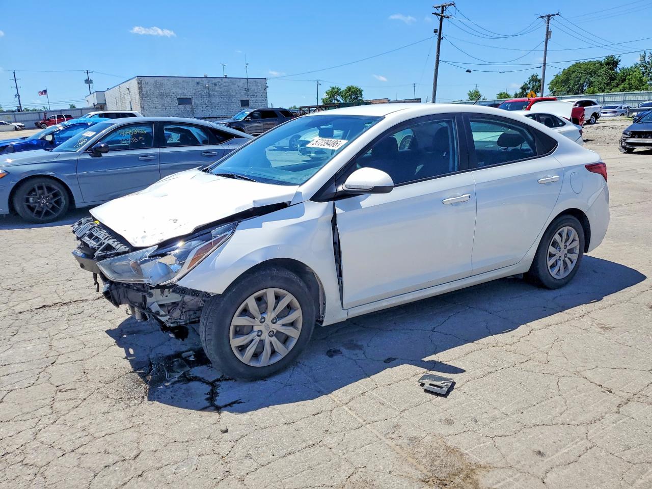 2022 Hyundai Accent SEL, VIN 3KPC24A61NE186468 — Front end