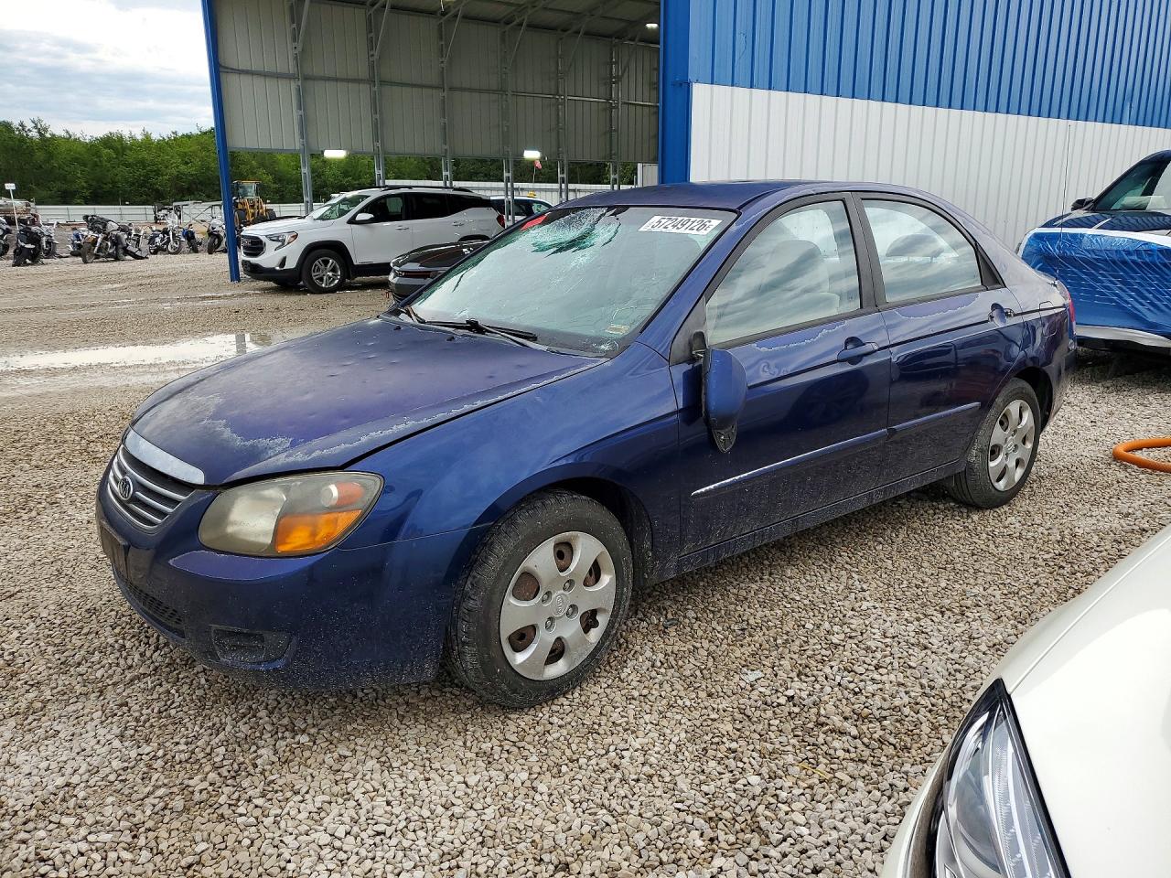 2009 Kia Spectra EX, VIN KNAFE221295636476 — Hail
