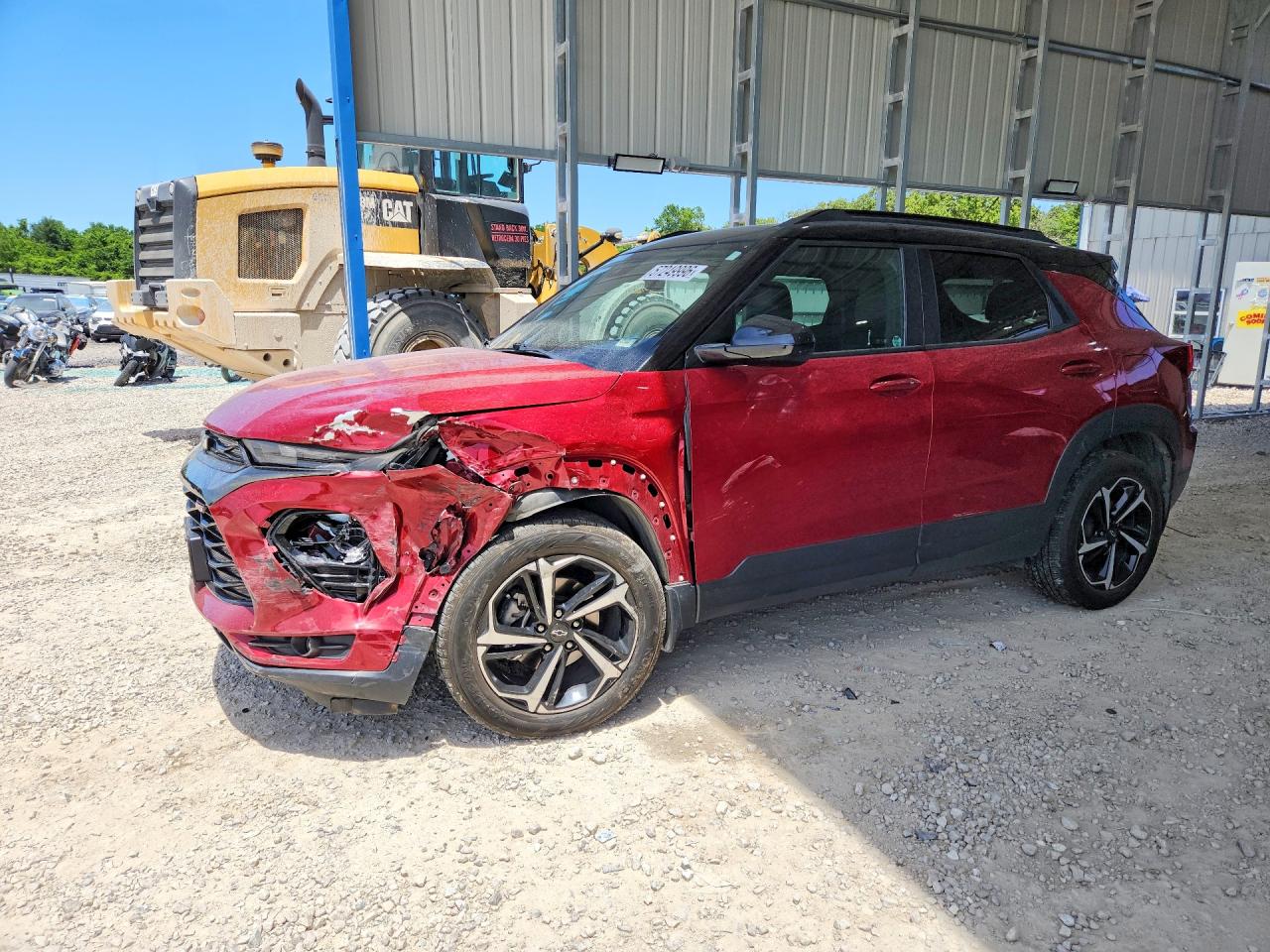 2021 Chevrolet TrailBlazer RS, VIN KL79MTSL8MB123086 — Front end