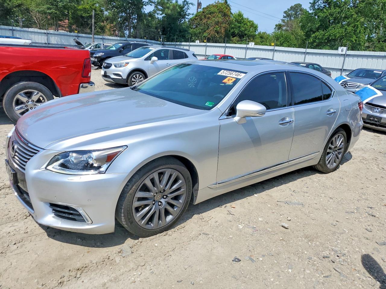2013 Lexus LS 460, VIN JTHCL5EF3D5019261 — Front end