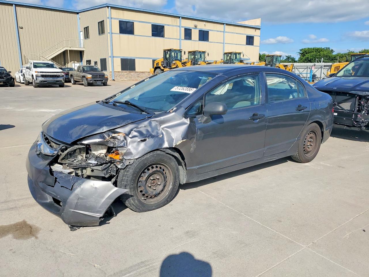 2010 Honda Civic DX-VP, VIN 2HGFA1F35AH314742 — Prior damage history