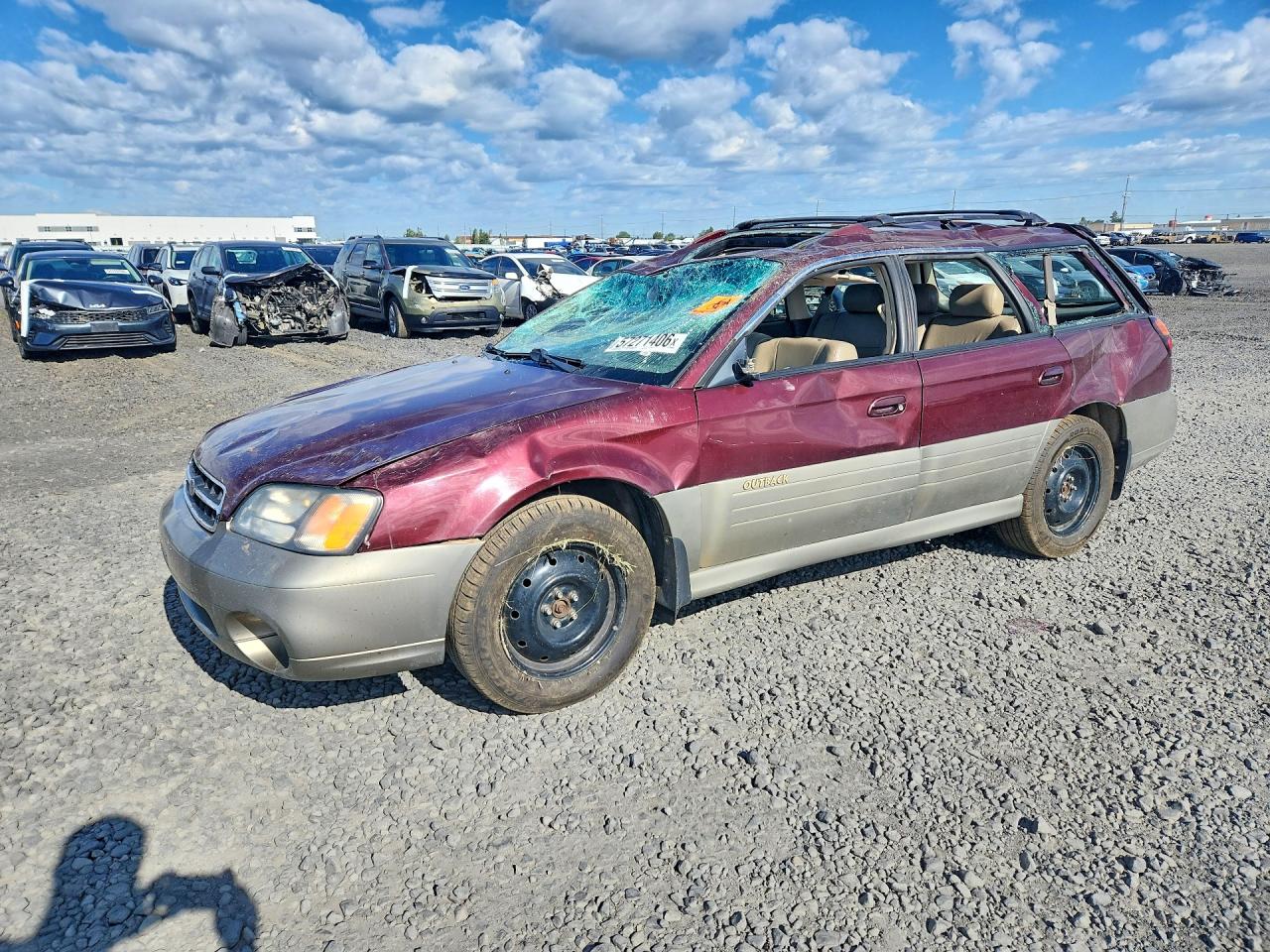 2001 Subaru Legacy Outback Limited, VIN 4S3BH686117612214 — Опрокидывание