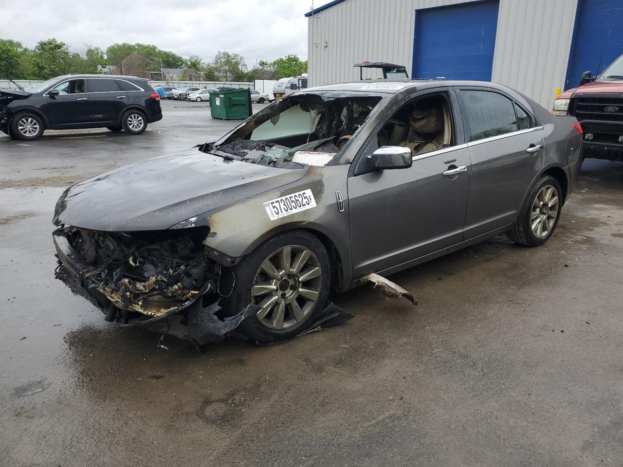 2011 Lincoln MKZ, VIN 3LNHL2GC8BR754106 — Engine fire