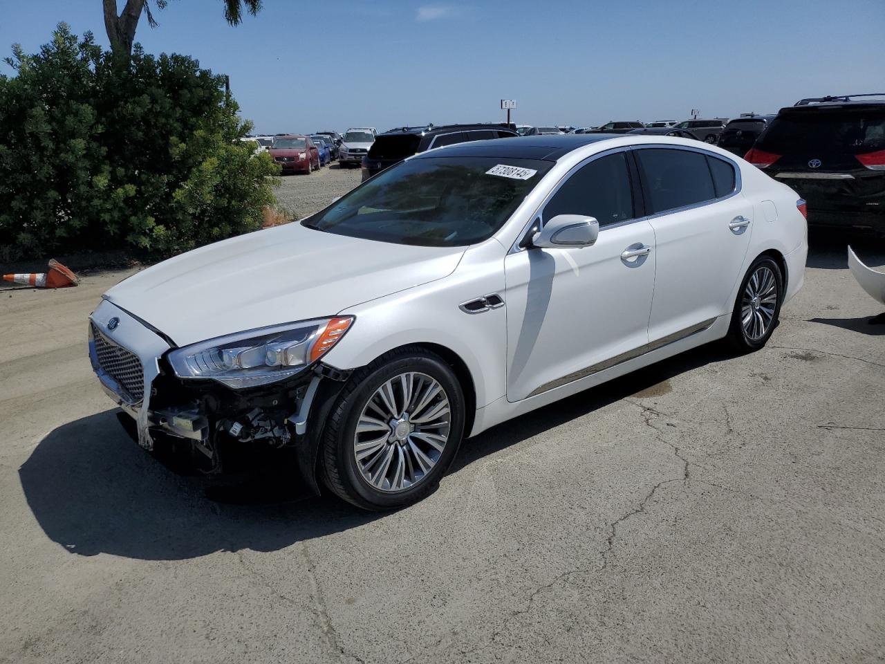2017 Kia K900 Luxury, VIN KNALU4D3XH6034501 — Front end