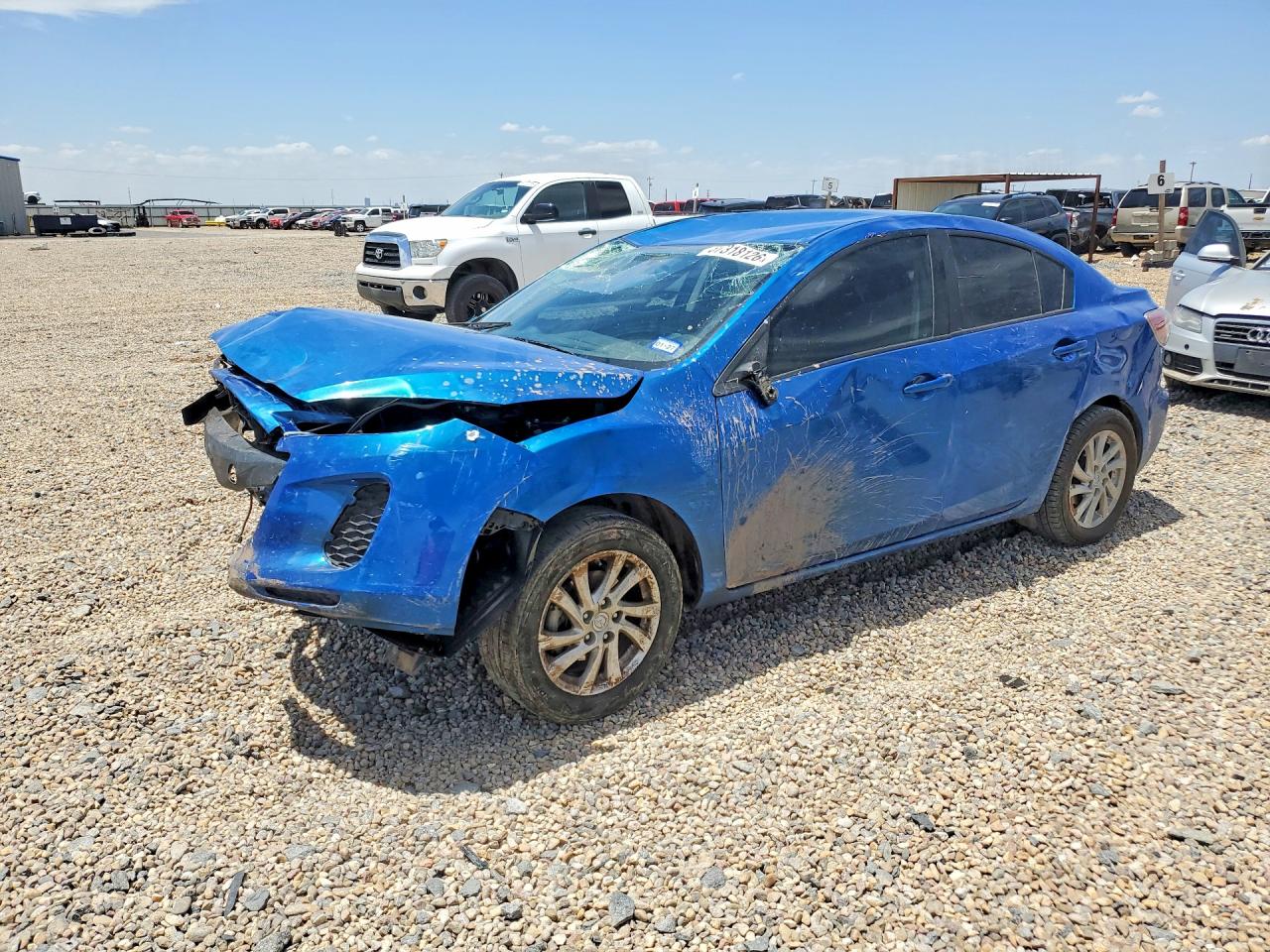 2012 Mazda 3 i Touring, VIN JM1BL1V72C1691512 — Front end
