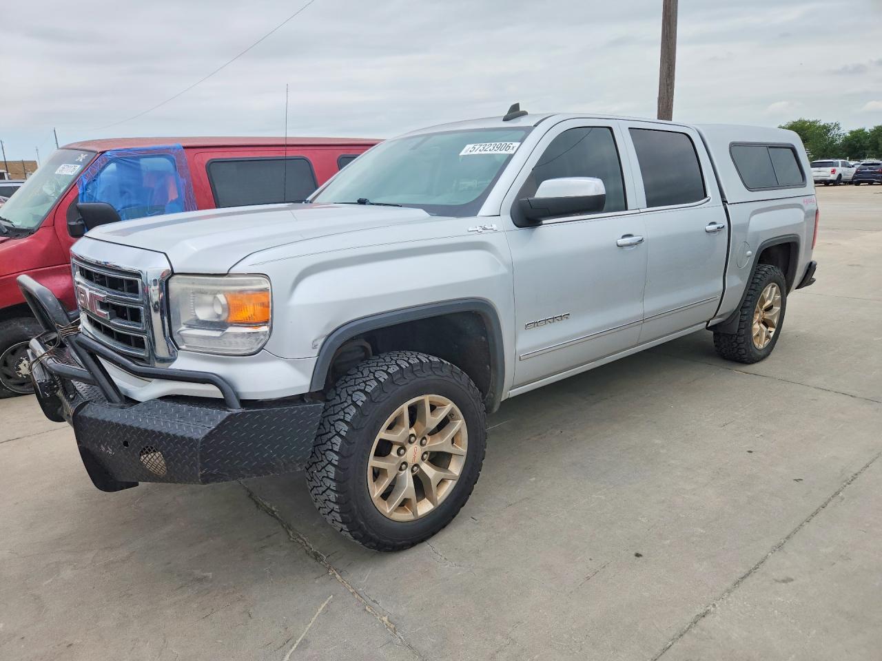 2015 GMC Sierra 1500 SLT, VIN 3GTU2VECXFG286455 — Frame damage