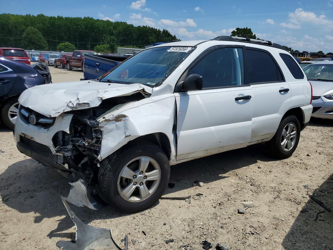 2010 Kia Sportage LX, VIN KNDKG3A46A7712819 — Front end