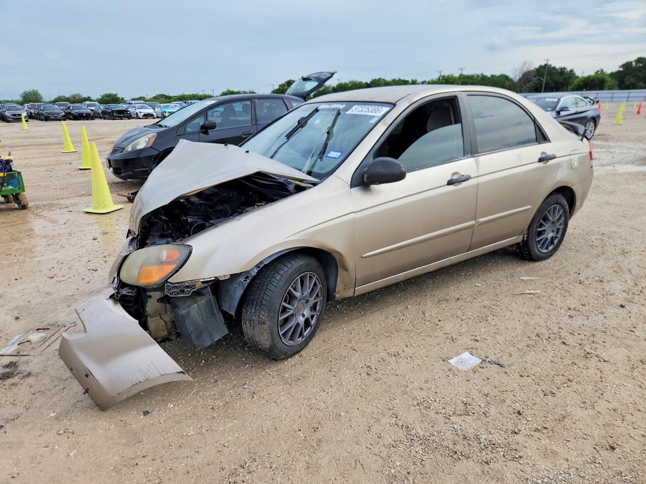 2009 Kia Spectra EX, VIN KNAFE221695588447 — Front end