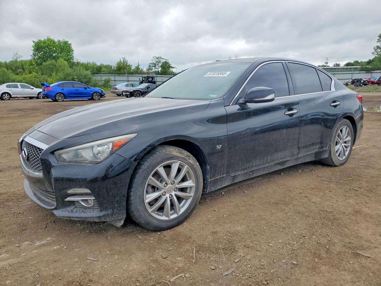 2015 Infiniti Q50, VIN JN1BV7ARXFM392702 — Water / flood