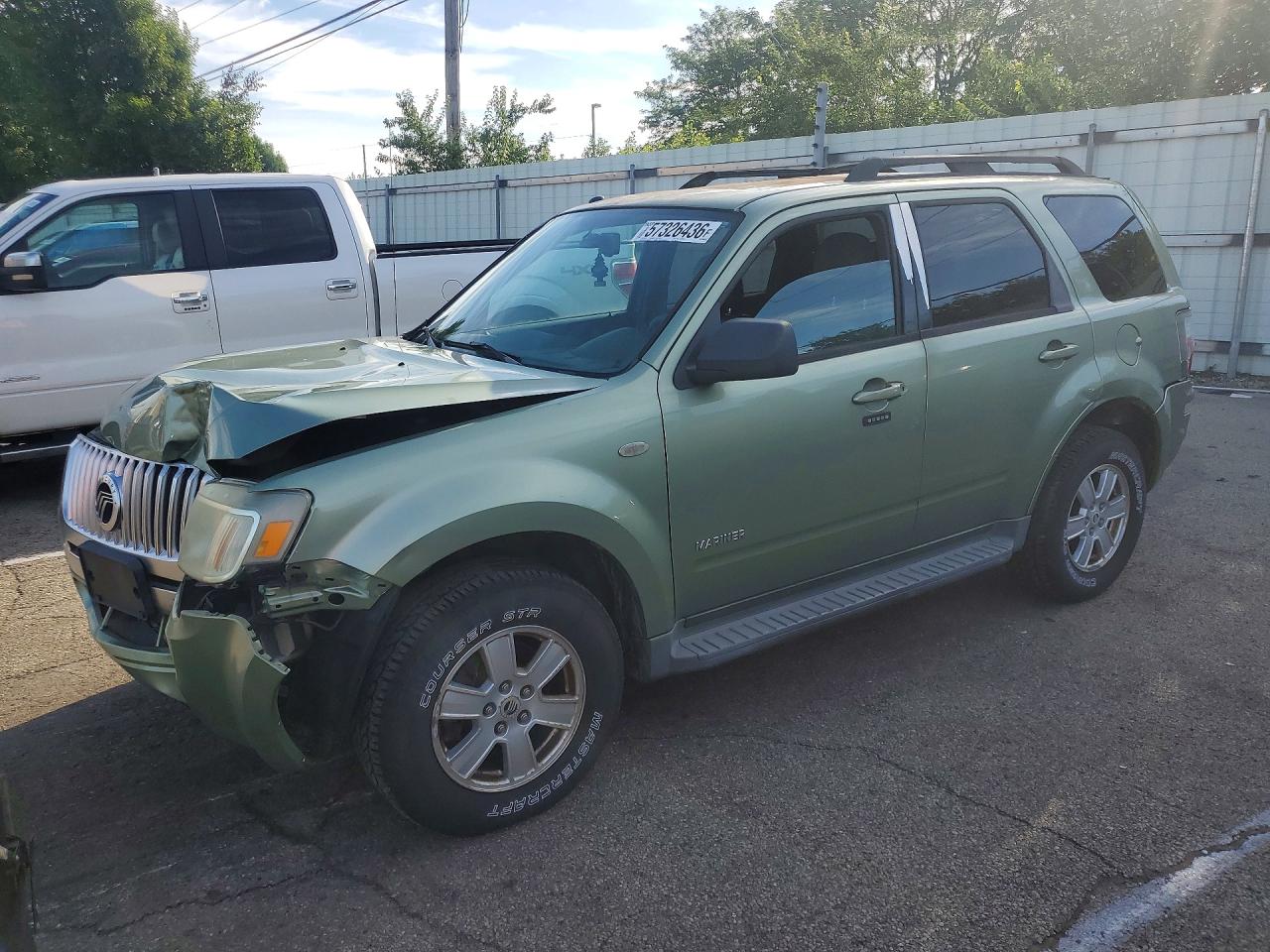 2008 Mercury Mariner, VIN 4M2CU91138KJ02397 — Front end