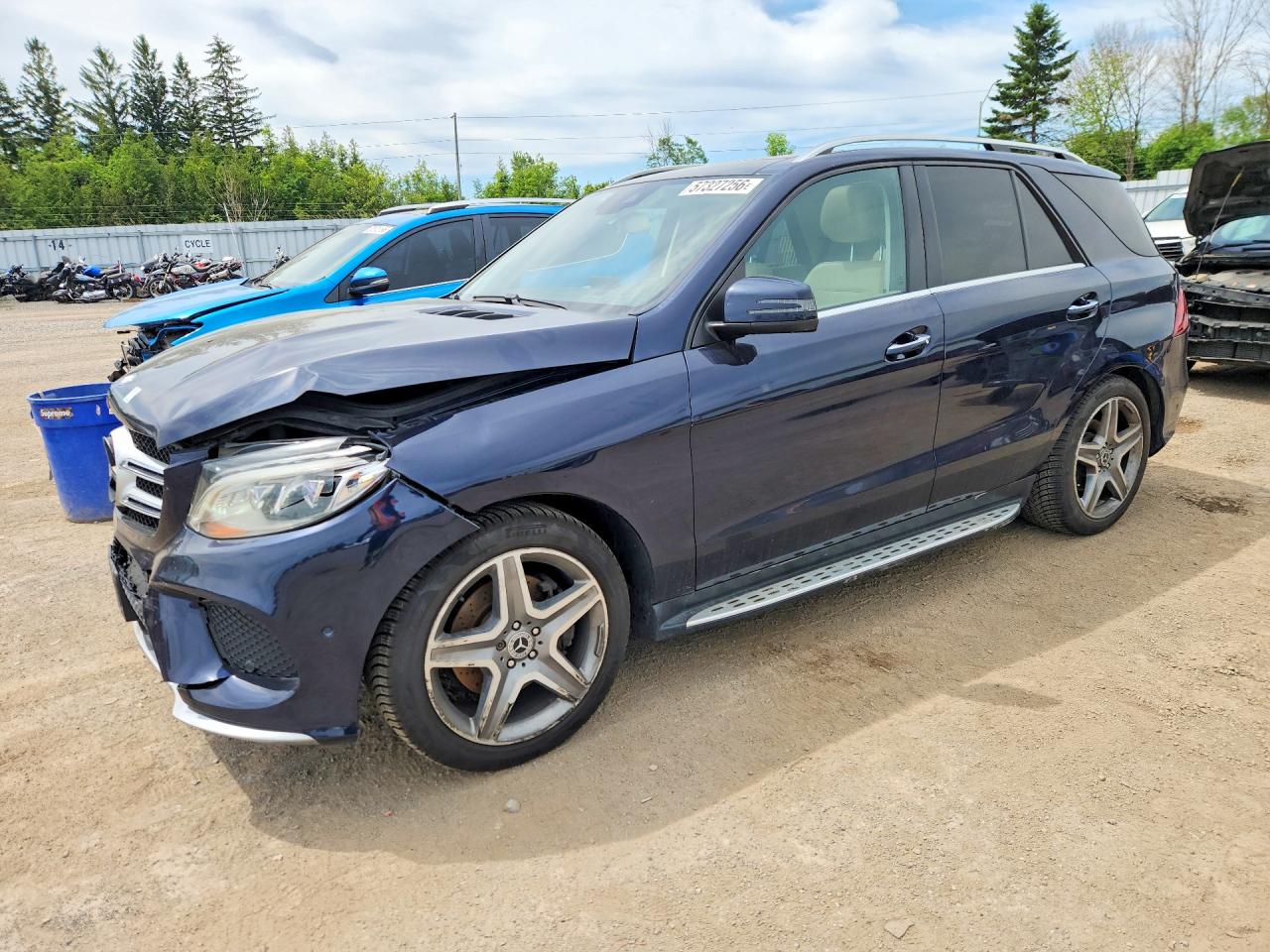 2016 Mercedes-Benz GLE 350d, VIN 4JGDA2EB5GA666274 — Перед