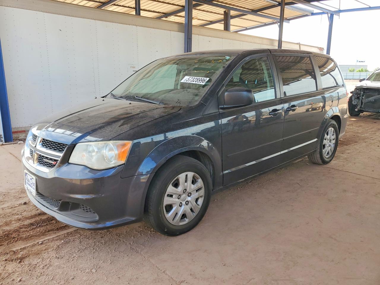 2014 Dodge Grand Caravan SE, VIN 2C4RDGBG9ER238179 — Undercarriage