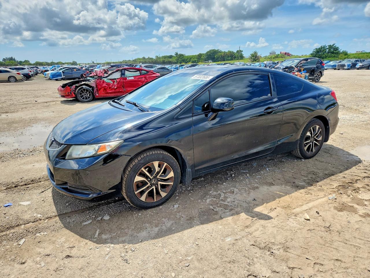 2013 Honda Civic EX, VIN 2HGFG3B81DH505199 — Roof