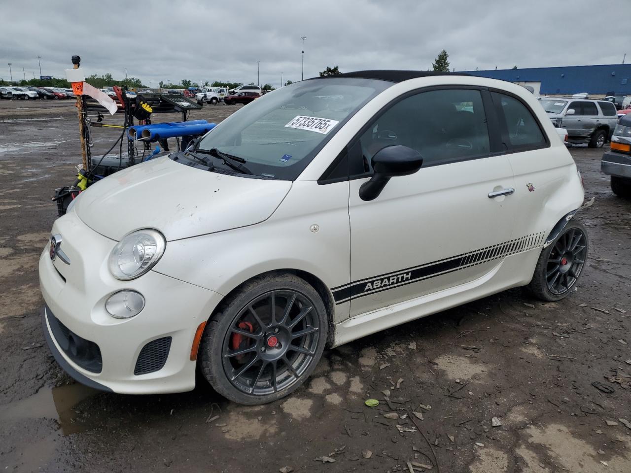 2017 FIAT 500 Abarth, VIN 3C3CFFJH8HT505936 — Rear end