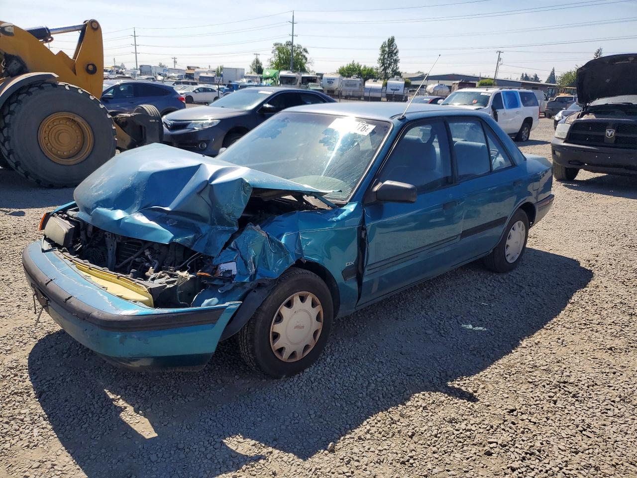 1994 Mazda Protege DX, VIN JM1BG2244R0736467 — Front end