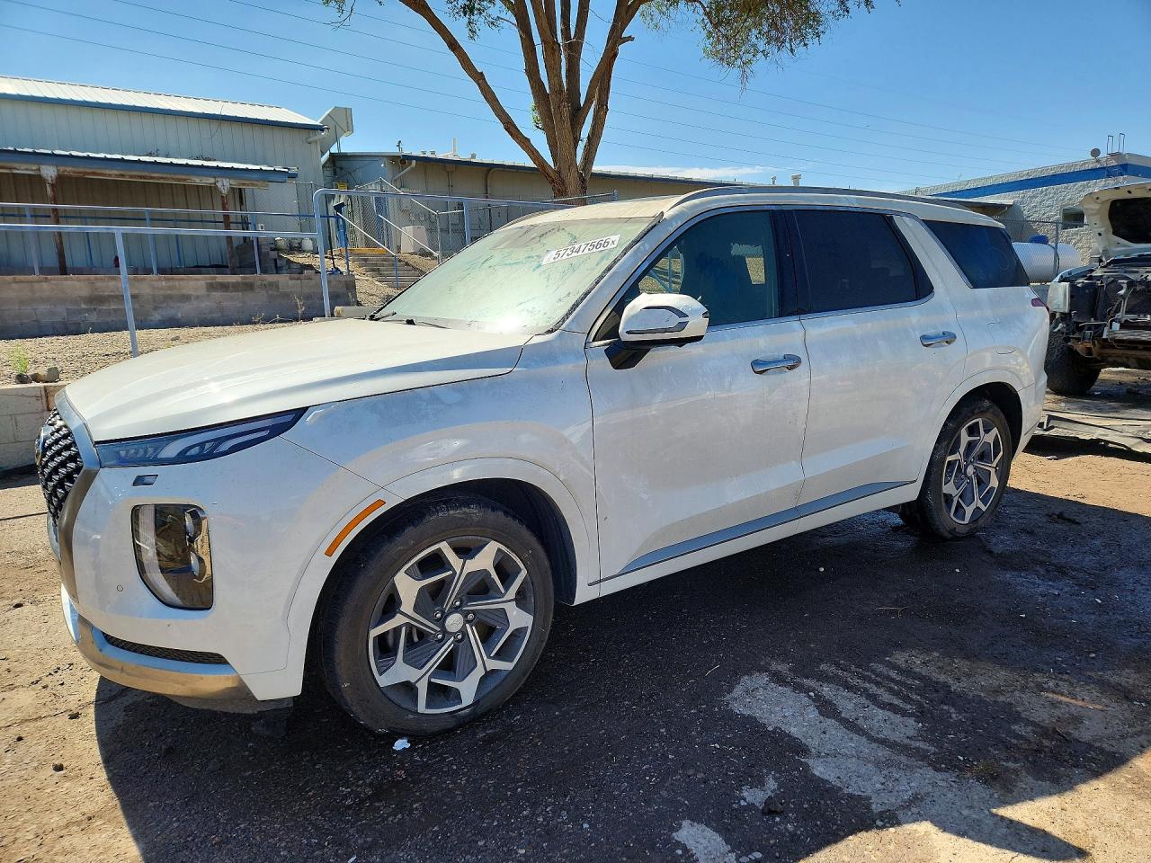 2022 Hyundai Palisade Calligraphy, VIN KM8R7DHE5NU465587 — Burn