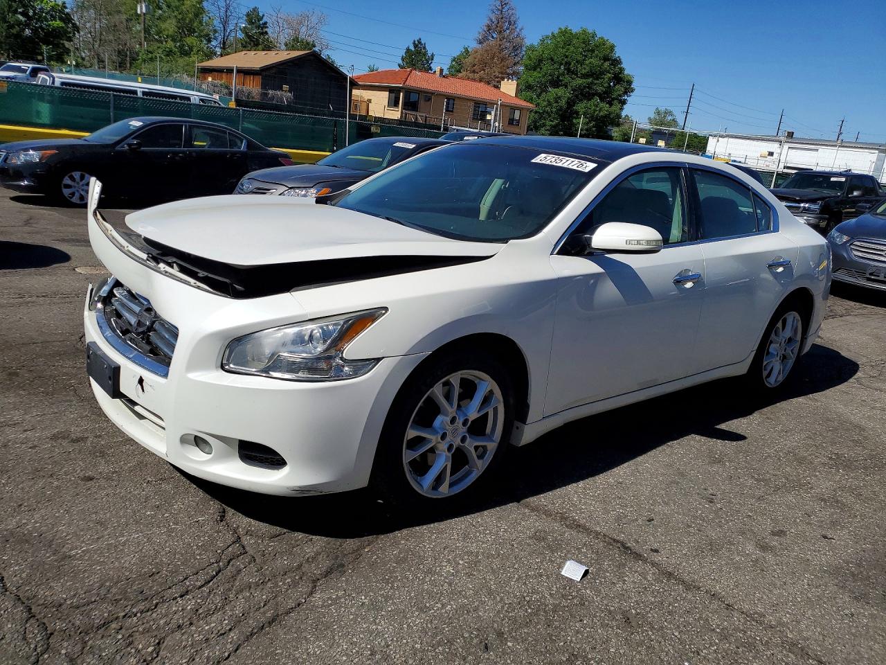2012 Nissan Maxima SV, VIN 1N4AA5AP0CC822073 — Перед