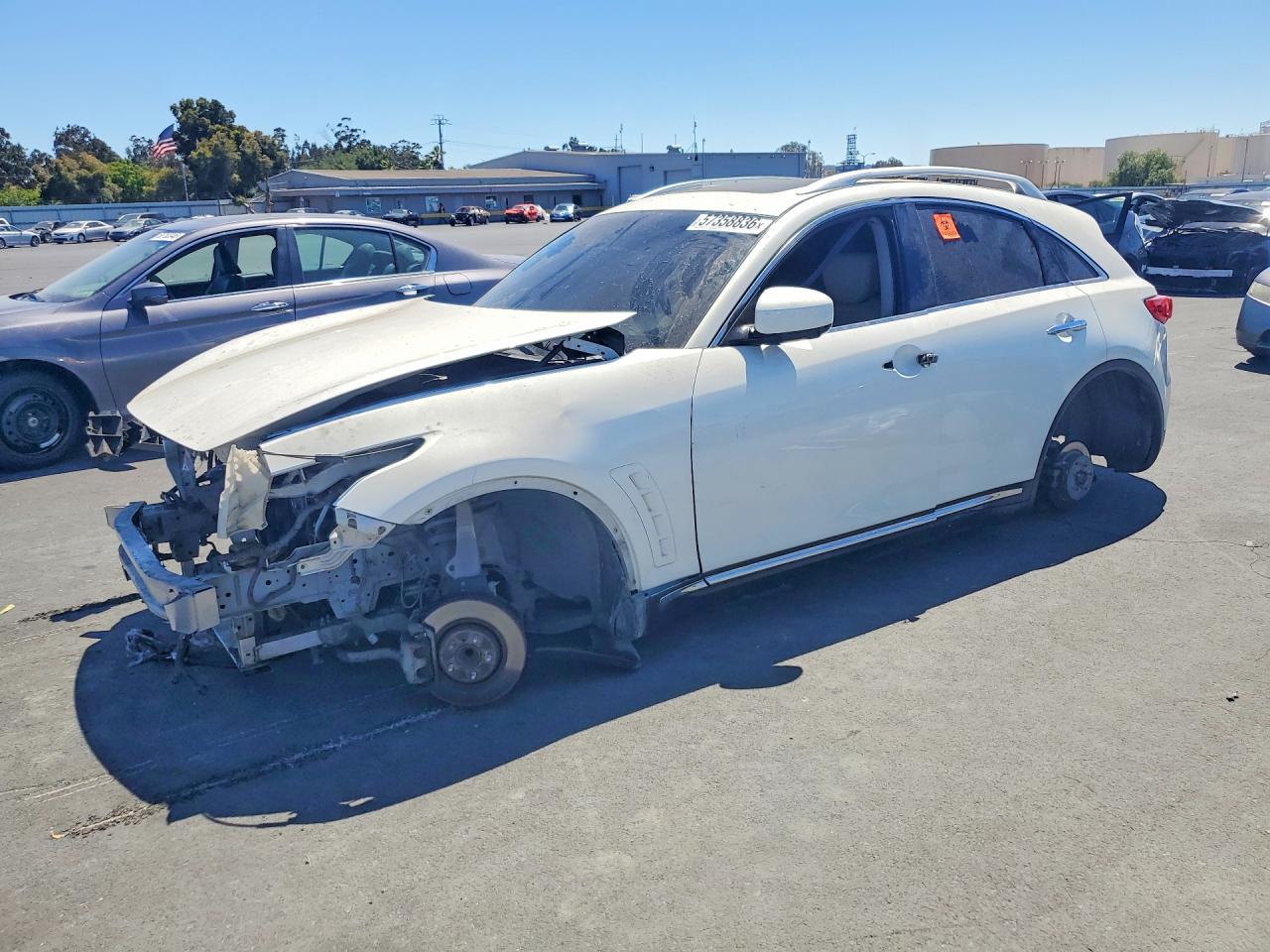 2012 Infiniti FX, VIN JN8AS1MU8CM121118 — Vandalism